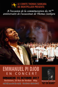 Affiche concert Emmanuel Djob